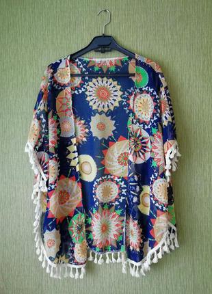 ♥️ лёгкая шифоновая накидка🦋кардиган🦋 цветочный принт