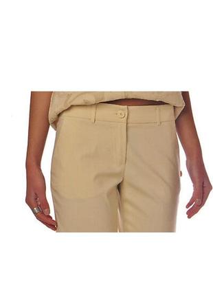 Укороченные бежевые брюки, штаны, штаны twin-se(brunello cucinelli) m2 фото