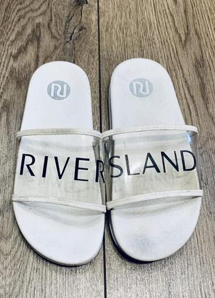 Стильні шльопанці сланці river island (англія )