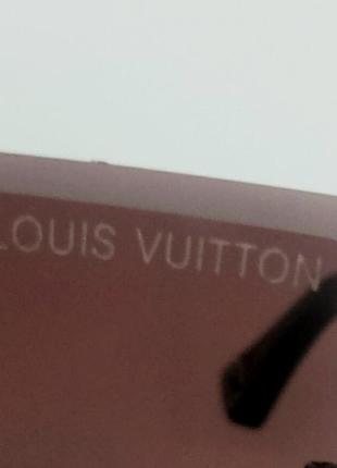 Louis vuitton стильные женские солнцезащитные очки бордово серый градиент безоправные10 фото