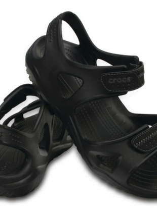 Сандалі crocs Cozzzy swiftwater river sandal black крокси сандалі чоловічі