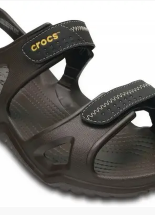 Сандалии crocs swiftwater river sandal espresso сандалии крокс темно-коричневые2 фото