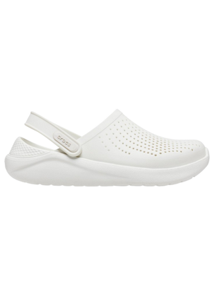 Женские сабо crocs literide clog кроксы белые 204592-1cv almost white3 фото