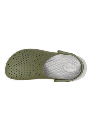 Сабо crocs literide clog кроксы хаки зеленые 204592-37parmy green4 фото