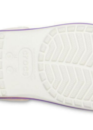 Сабо crocs crocband platform clog білі white rainbow5 фото