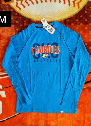 Оригинал. крутейший лонгслив majestic x nba oklahoma thunder в очень красивом цвете