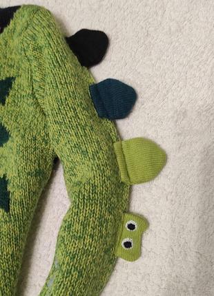 В'язана кофта, светр, світшот з динозавром для хлопчика. кофта для хлопчика2 фото