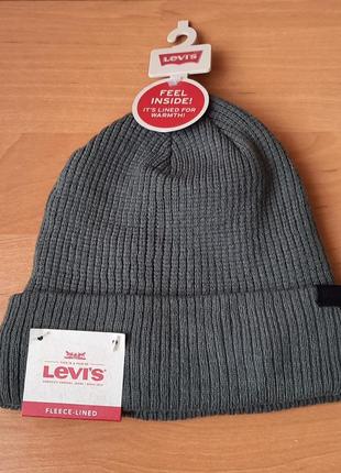 Нова зелена шапка-біні levi's | levis1 фото