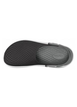 Сабо crocs literide clog кроксы черные с серым 204592-05m black/smoke4 фото