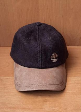 Тёплая шерстяная винтажная кепка/бейсболка timberland vintage
