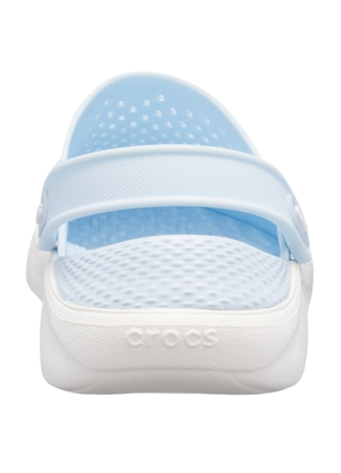 Сабо crocs literide clog кроксы светло голубые 204592-4ka blue/white6 фото