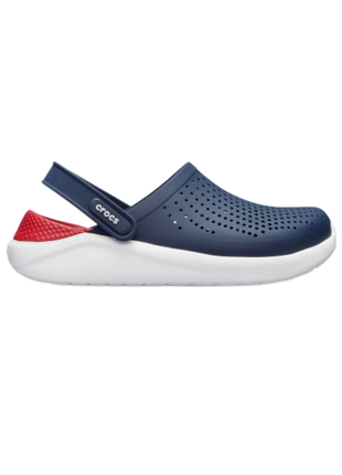 Сабо crocs literide clog кроксы синий красный 204592-4cc navy/pepper3 фото