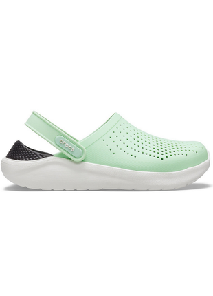 Сабо crocs literide clog кроксы мятные 204592 neo mint/almost white3 фото