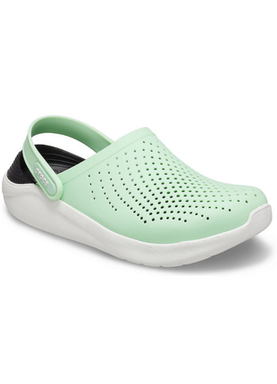 Сабо crocs literide clog кроксы мятные 204592 neo mint/almost white2 фото