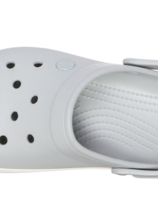 Сабо crocs crocband platform clog grey серые3 фото