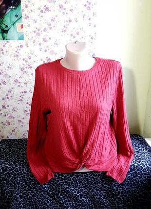 Распродажа мягкий джемпер топ с узлом