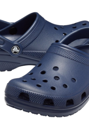 Crocs classic navy сабо2 фото