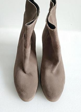 Замшевые женские деми ботинки полусапожки minelli франция оригинал5 фото