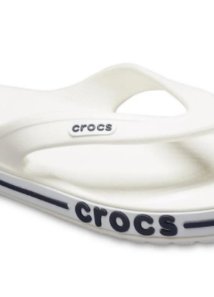 В'єтнамки білі crocs bayaband flip white3 фото