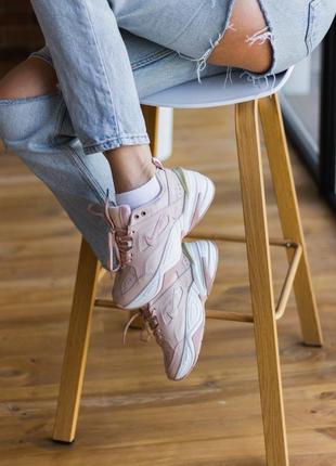 Жіночі шкіряні рожеві кросівки nike m2k tekno 🆕 найк м2к текно5 фото