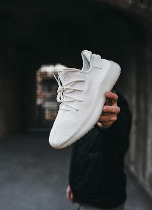 Женские кроссовки adidas yeezy boost 350 v2 white #адидас1 фото