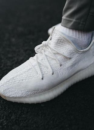 Женские кроссовки adidas yeezy boost 350 v2 white #адидас8 фото