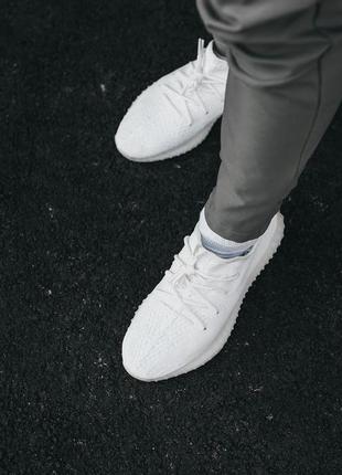 Женские кроссовки adidas yeezy boost 350 v2 white #адидас3 фото