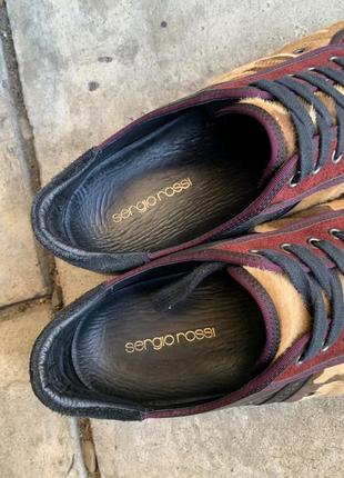 Кожаные кроссовки sergio rossi6 фото