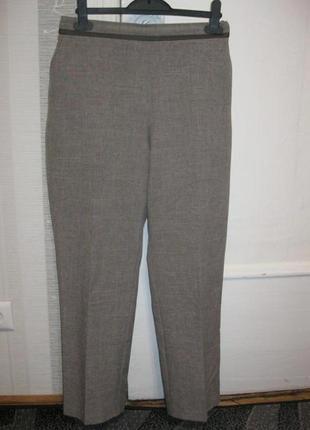 Базовые офисные повседневные деловые брюки укороченные зауженные 14,хл,48
