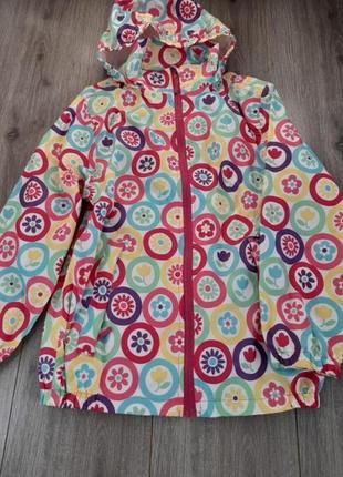Вітровка дощовик плащ з капюшоном різнобарвна ,8-9-10 років