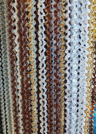 Штори нитки спіралі, лапша об'ємна