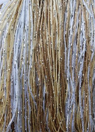 Штори нитки серпанок веселка, дощ, локшина з люрексом