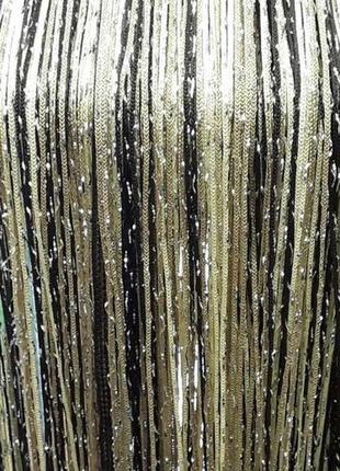 Шторы нити кисея радуга, дождь, лапша с люрексом