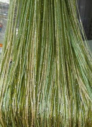 Штори нитки серпанок веселка, дощ, локшина з люрексом