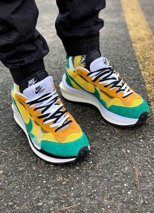 Жіночі кросівки nike royal x sacai green6 фото