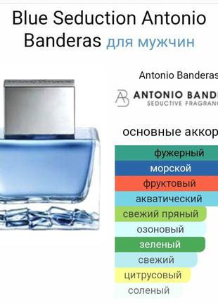 Масляні духи для чоловіків blue seductions4 фото