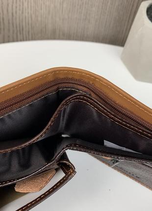 Мужской кожаный кошелёк портмоне ковбой натуральная кожа7 фото