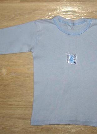 Хлопковый джемпер на кнопочках футболка с длинным рукавом размер 3-5 лет