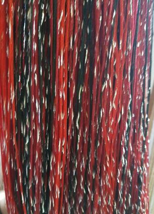 Штори нитки серпанок веселка, дощ, локшина з люрексом