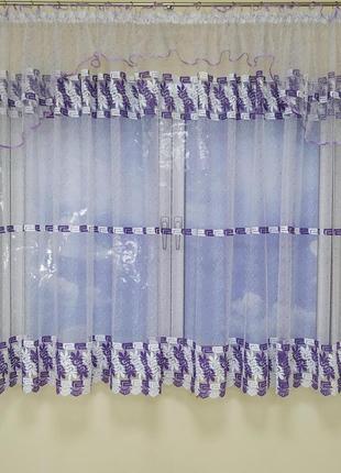 Тюль фіранка 1,7 х 3м, 1,7 х 4м зал,спальню,кухню,на балкон,веранду