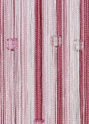 Шторы нити с камнями стеклярус 3-2,8м