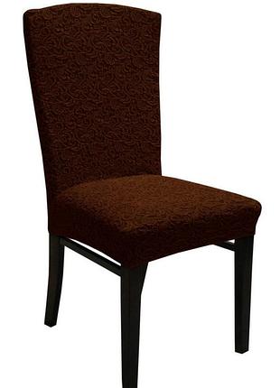 Чехлы на стулья универсальные без юбки, оборки жакардовые 6 штук.турция.