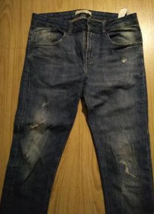 Мужские зауженные джинсы zara2 фото