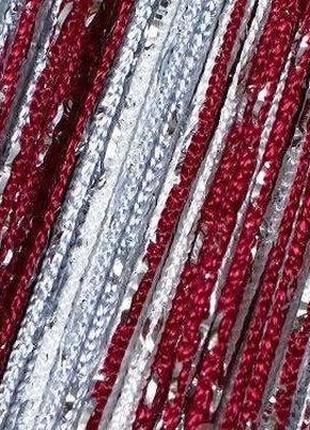 Шторы нити кисея радуга, дождь, лапша с люрексом