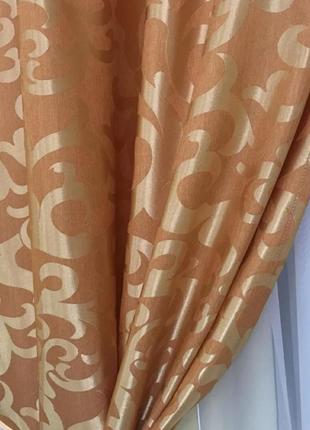 Готовые шторы из жаккарда с ламбрекеном. много цветов.