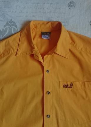 Брендова фірмова бавовняна рубашка сорочка jack wolfskin,оригінал,розмір m-l,100% котон.3 фото