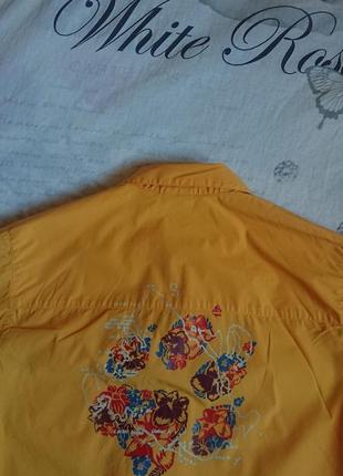 Брендова фірмова бавовняна рубашка сорочка jack wolfskin,оригінал,розмір m-l,100% котон.8 фото