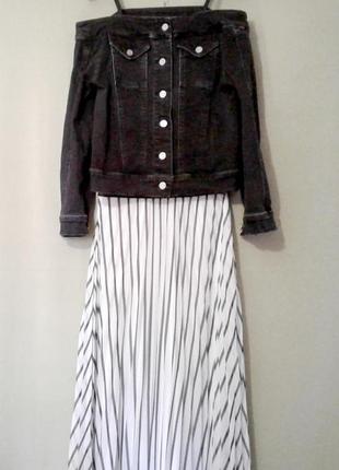 Стильная джинсовая куртка missguided стрейч