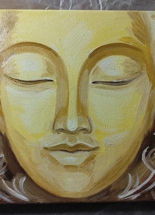 Картина маслом "будда" золотий будда2 фото