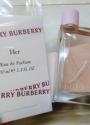 Burberry her parfum цветочные, фруктовые, 100 мл парфюмированная вода